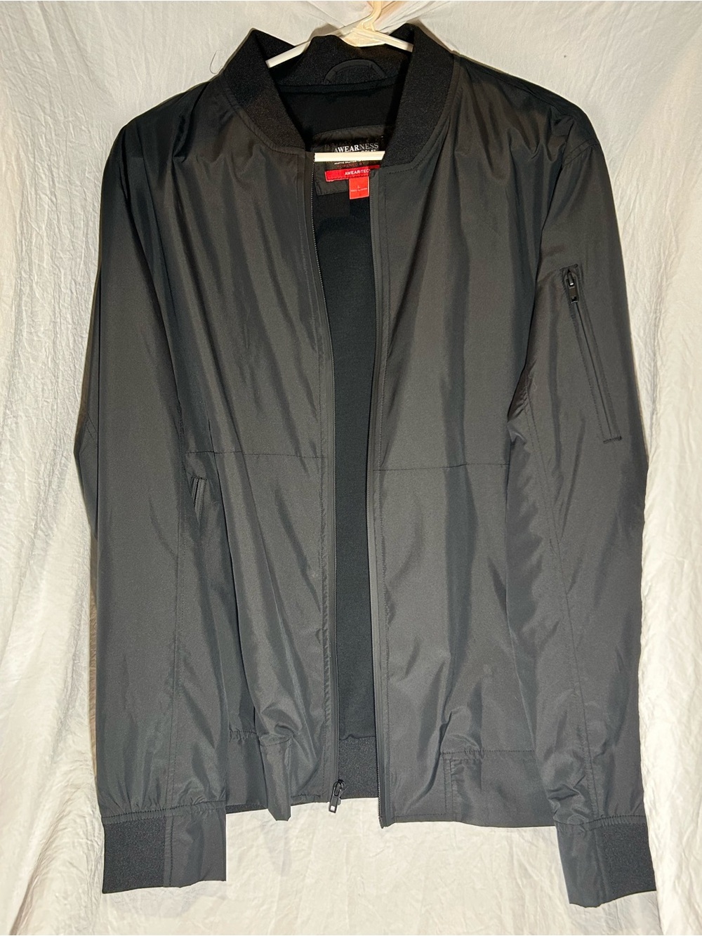 Kenneth Cole Awareness Men's Black Lightweight Bomber Jacket Size Large